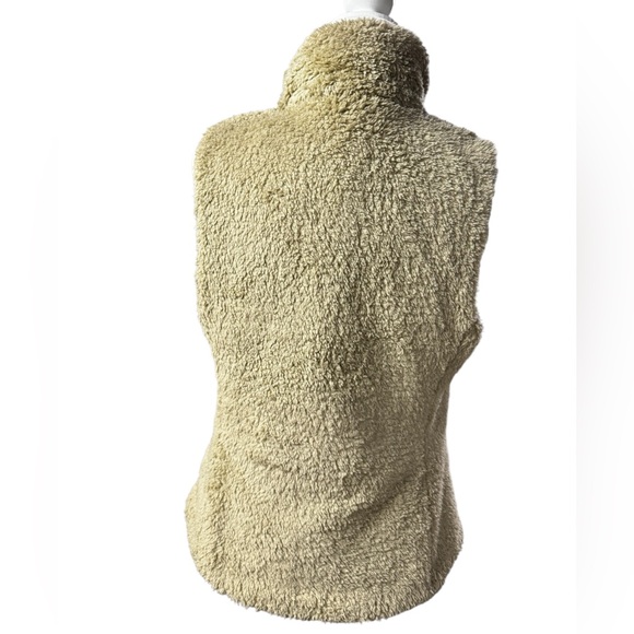 Patagonia womens medium Los Gatos Fleece Shroom Taupe Vest tan pockets gorpcore - Picture 4 of 12